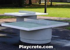 outdoor concrete table tennis table