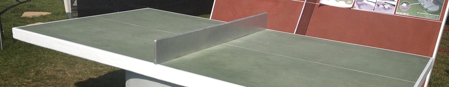 concrete table tennis table
