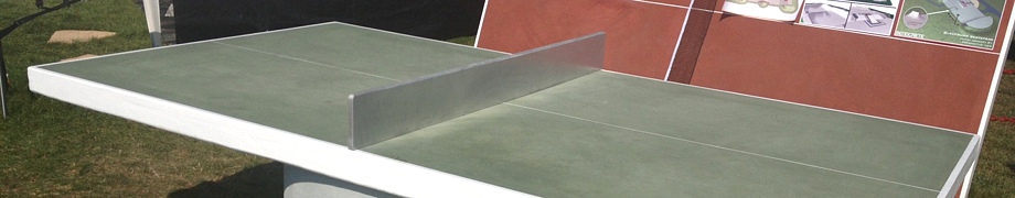 concrete table tennis table